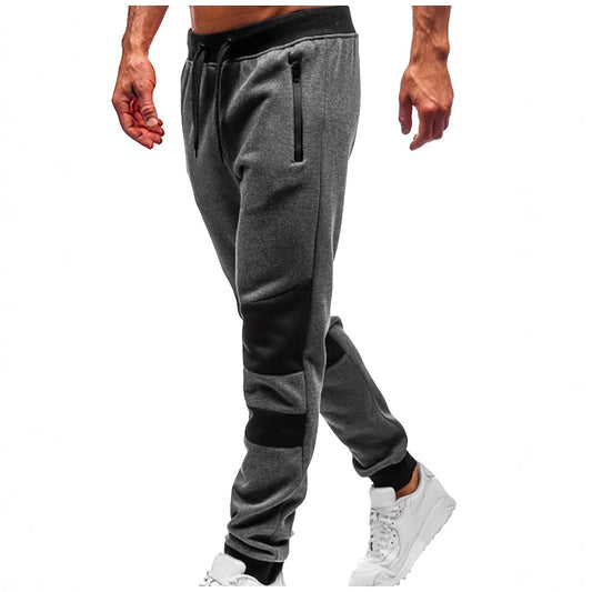 Men's stylish leisure jogging pants with breathable inserts and practical drawstring Skorter