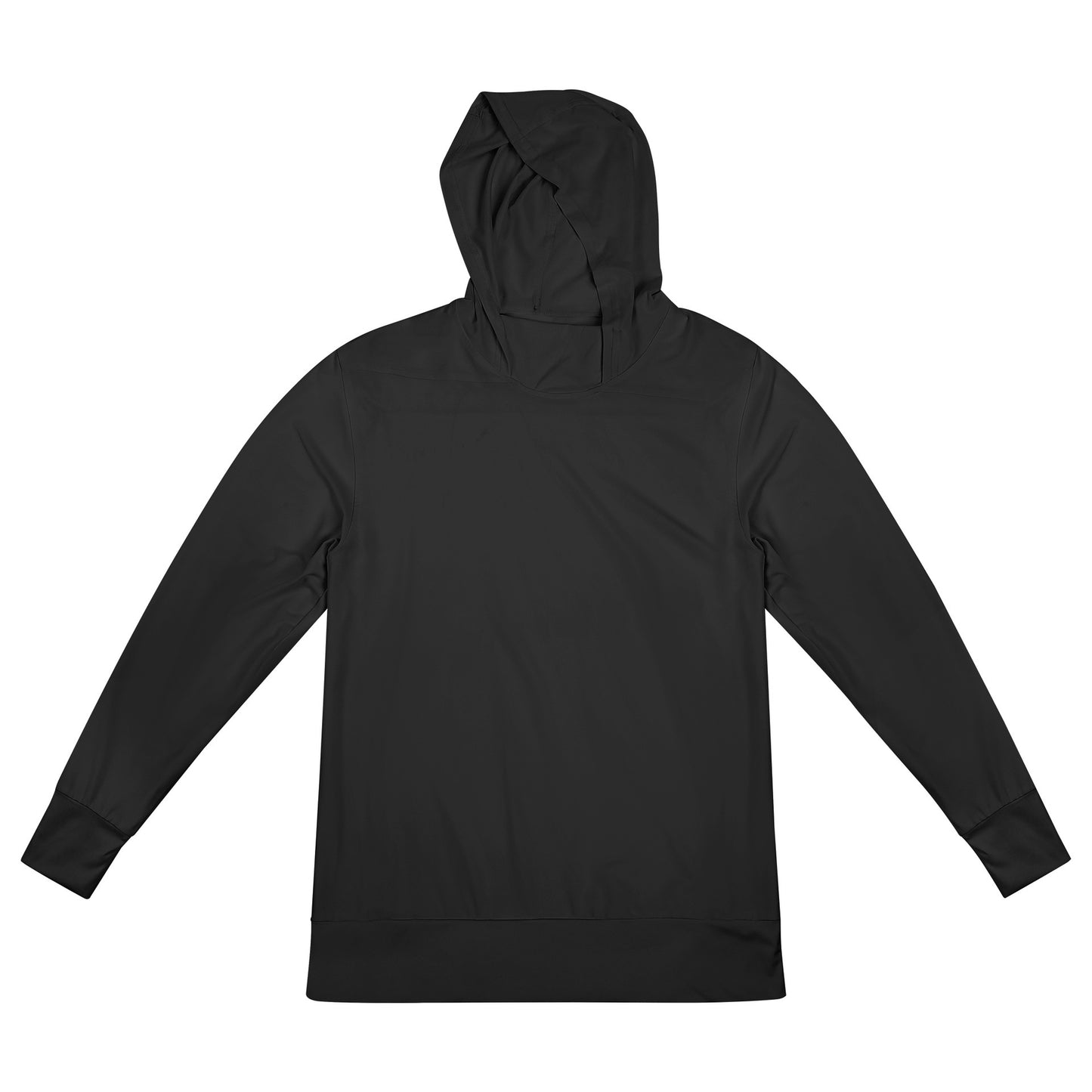 Andningsbar träningstopp för män med innovativ huva och fuktreglerande materialskorter