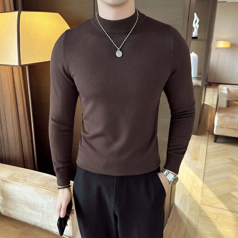 Men's stylish sweater with high collar and elegant fit Skorter