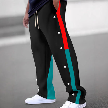 Men's sports pants with side snap buttons Skorter