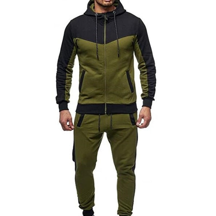 Men's sporty tracksuit with hood and practical pockets Skorter