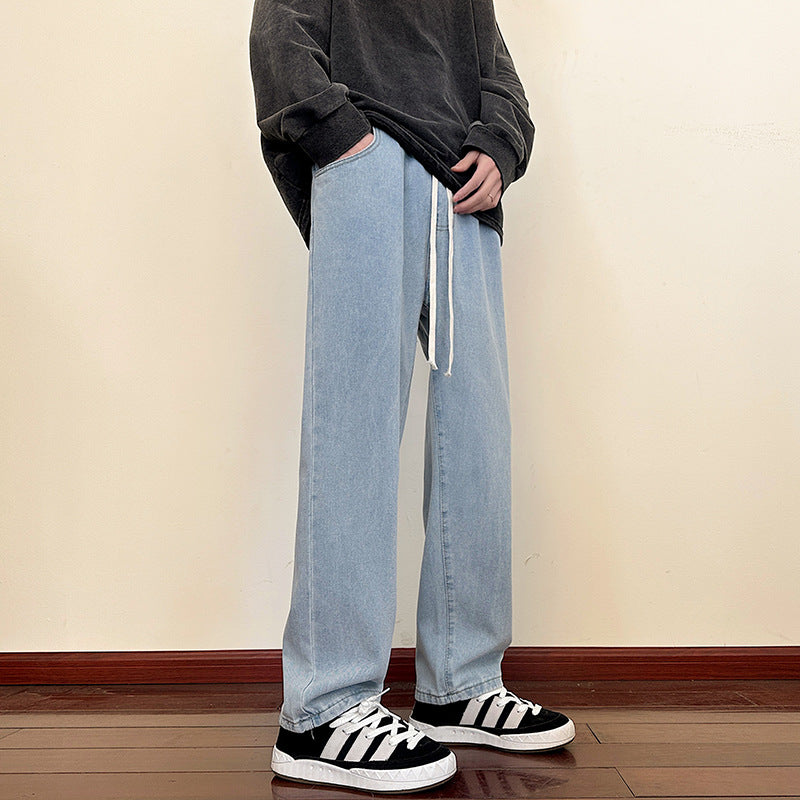 Men's loose Cargo Jeans with elastic waistband and practical pockets Skorter