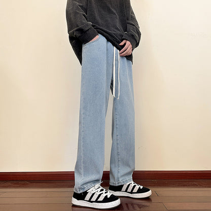 Men's loose Cargo Jeans with elastic waistband and practical pockets Skorter