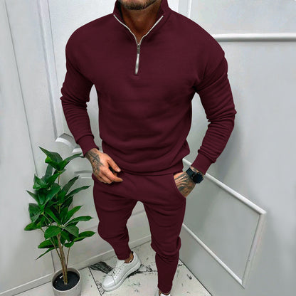 Men's sporty sweater with stand-up collar Skorter