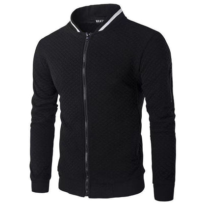 Men's sporty quilted jacket with modern zipper and side pockets Skorter