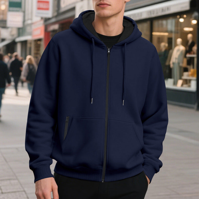 Men's zip hoodie with comfortable pockets and soft inner lining Skorter