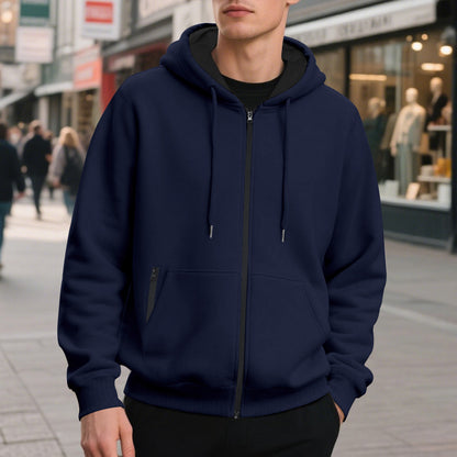 Men's zip hoodie with comfortable pockets and soft inner lining Skorter