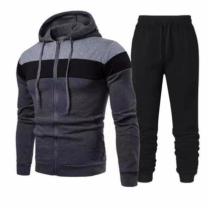 Men's tracksuit with functional hooded top and comfortable jogging pants Skorter