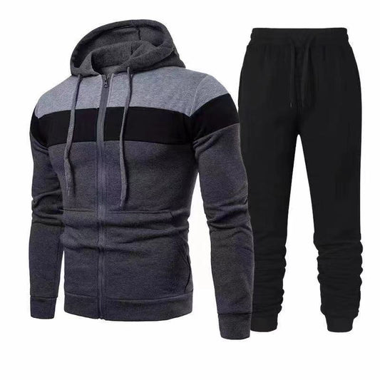 Men's tracksuit with functional hooded top and comfortable jogging pants Skorter