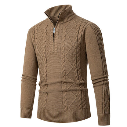 Men's sweater with high collar Skorter