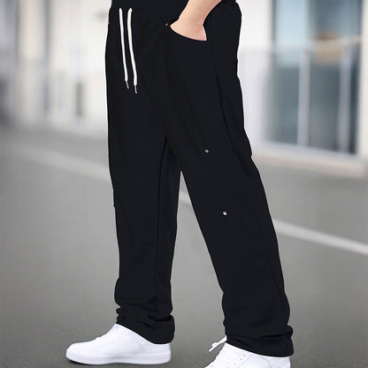 Men's sporty jogging pants with breathable mesh inserts and elastic waistband Skorter