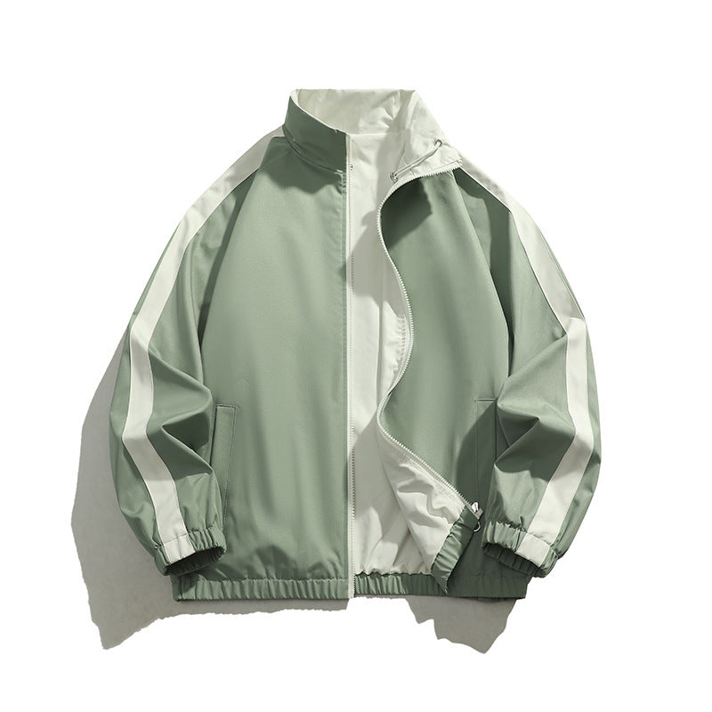 Men's sporty transitional jacket with elastic cuffs and practical zippered pockets Skorter