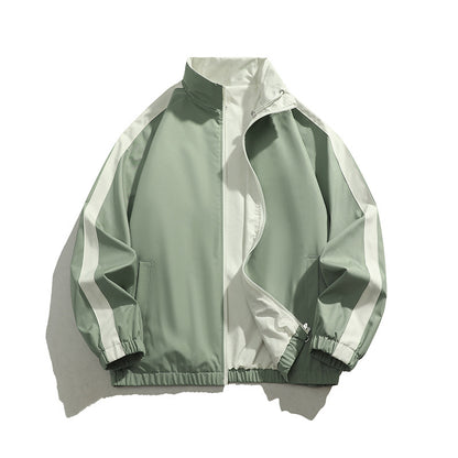 Men's sporty transitional jacket with elastic cuffs and practical zippered pockets Skorter