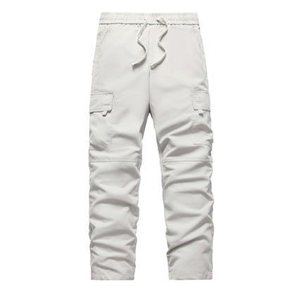 Men's Cargo Pants with Adjustable Waistband and Versatile Pockets Skorter