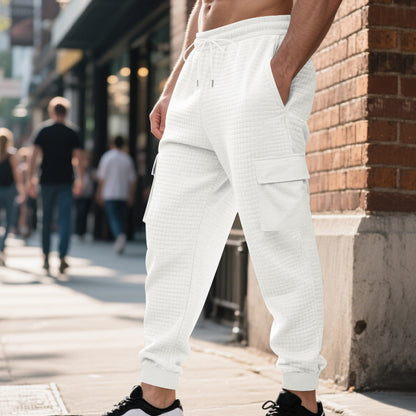 Men's cargo jogging pants with breathable side pockets and elastic waistband Skorter