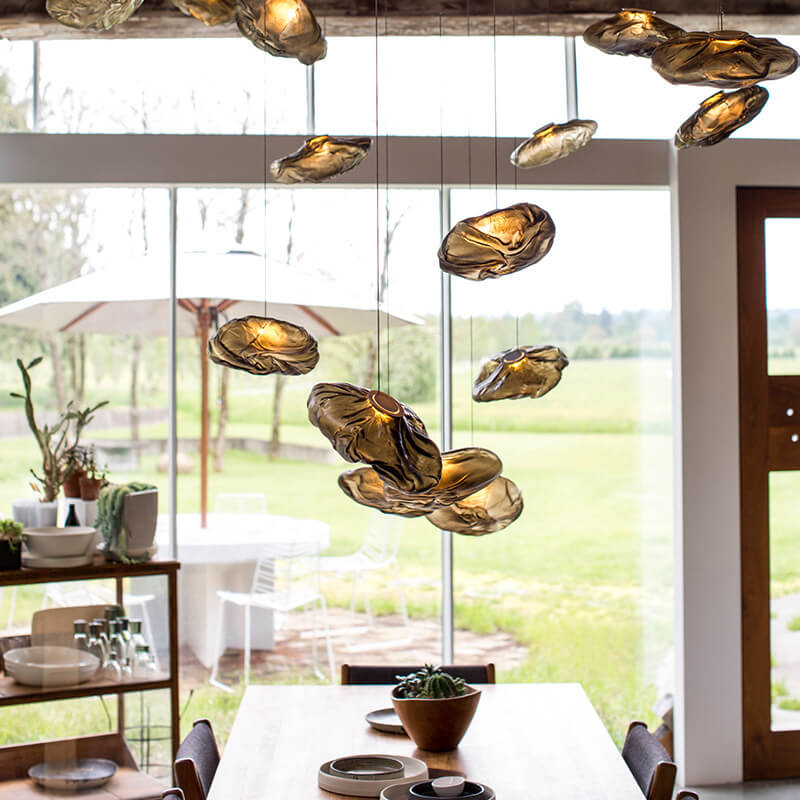 Skorter | CloudNova Glass Pendant Light | Modern Design | Unique Cloud Look | Ambient Lighting