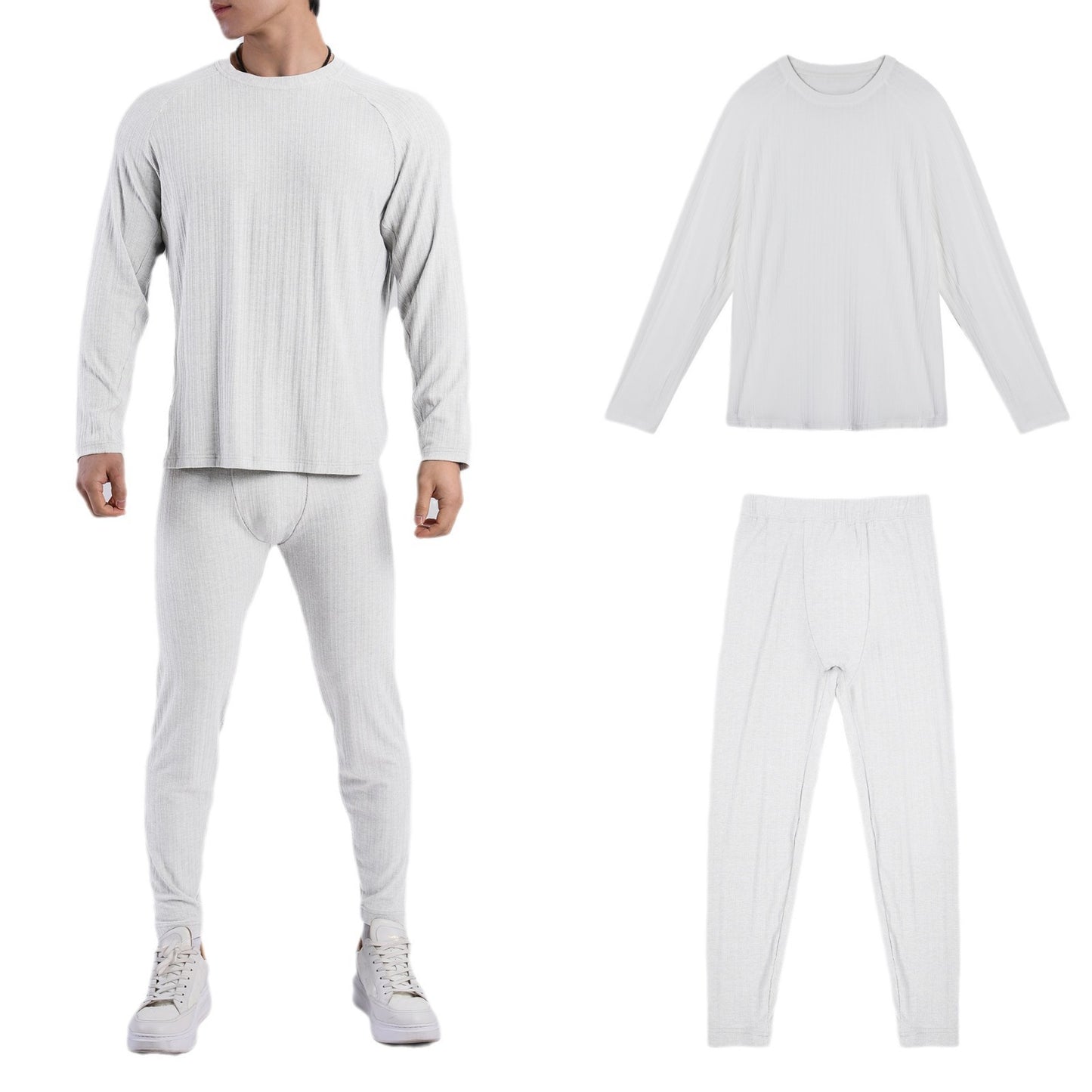 Men's thermal set with innovative heat insulation and moisture-wicking properties Skorter