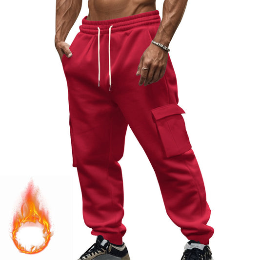 Men's cargo jogging pants with elastic waistband and practical pockets Skorter