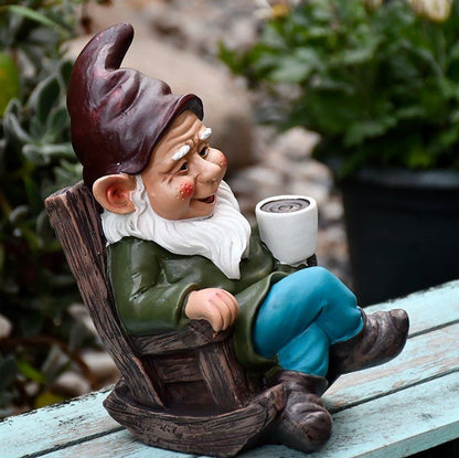 Skorter | Adorable Coffee Drinking Gnome