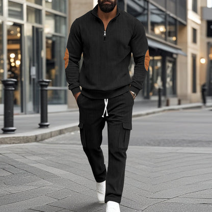 Men's sporty leisure set with zipper and practical pockets Skorter