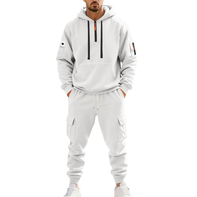 Men's Sporty Tracksuit with Functional Cargo Pockets Skorter