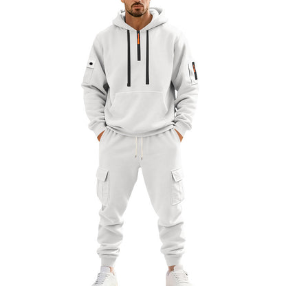 Men's Sporty Tracksuit with Functional Cargo Pockets Skorter