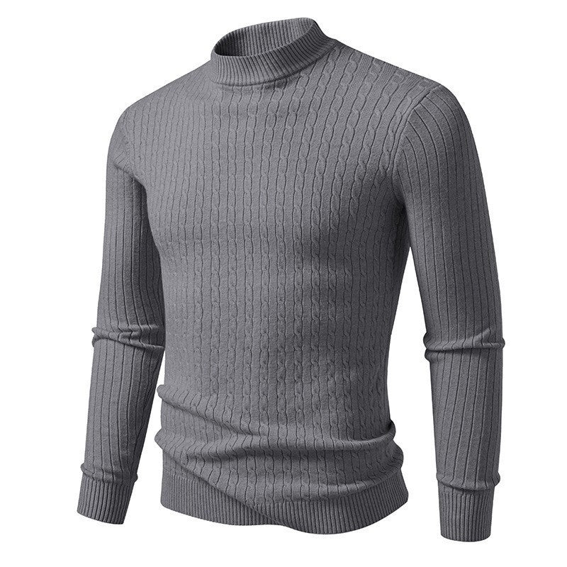 Men's turtleneck sweater made of textured knit Skorter