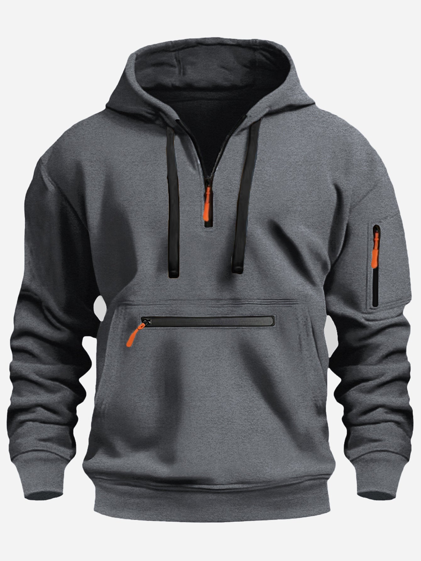 Men's stylish hoodie with practical zippered pockets Skorter