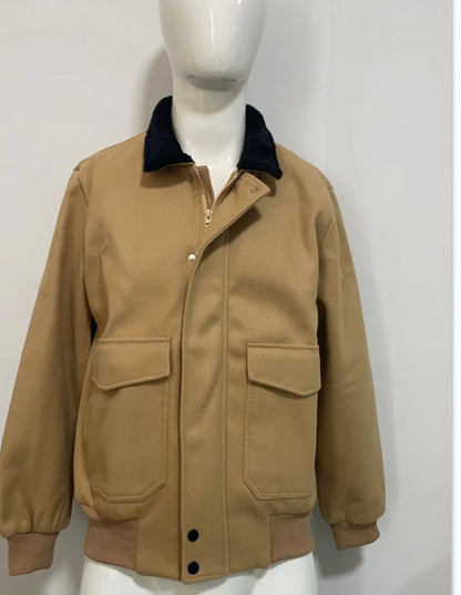 Men's stylish transitional jacket with soft collar and practical side pockets Skorter