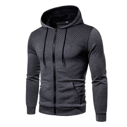Men's sporty hoodie jacket with full zip and practical pockets Skorter
