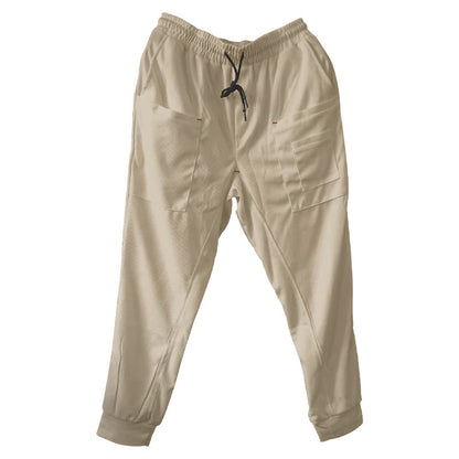 Herr cargojoggingbyxor med praktiska sidofickor och elastiskt midjeband.