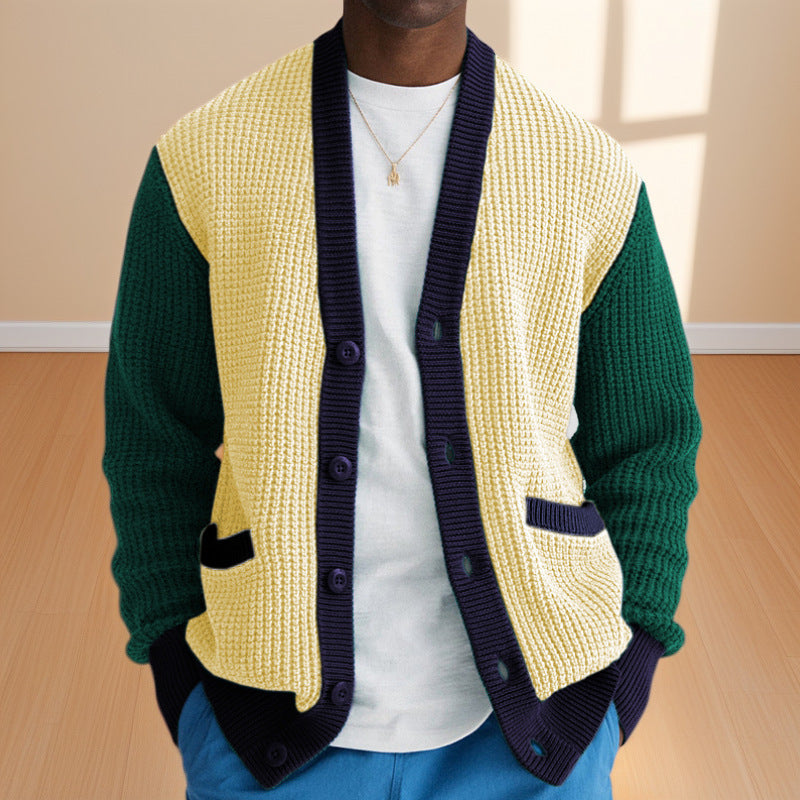 Herrkofta med kontrastfärger och praktiska fickor Skorter