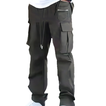 Men's modern cargo pants with multifunctional pockets and elastic waistband Skorter