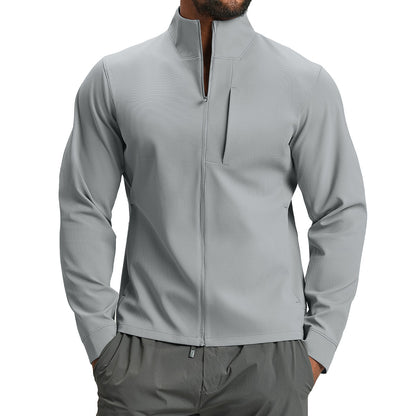 Men's Breathable Hybrid Jacket with High Collar Skorter