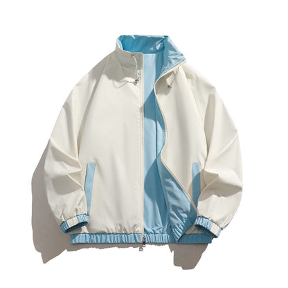 Men's sporty transitional jacket with elastic cuffs and practical zippered pockets Skorter