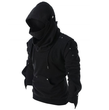 Men's stylish hoodie with innovative collar and practical pockets Skorter