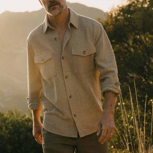 Men's versatile flannel shirt with patch pockets Skorter