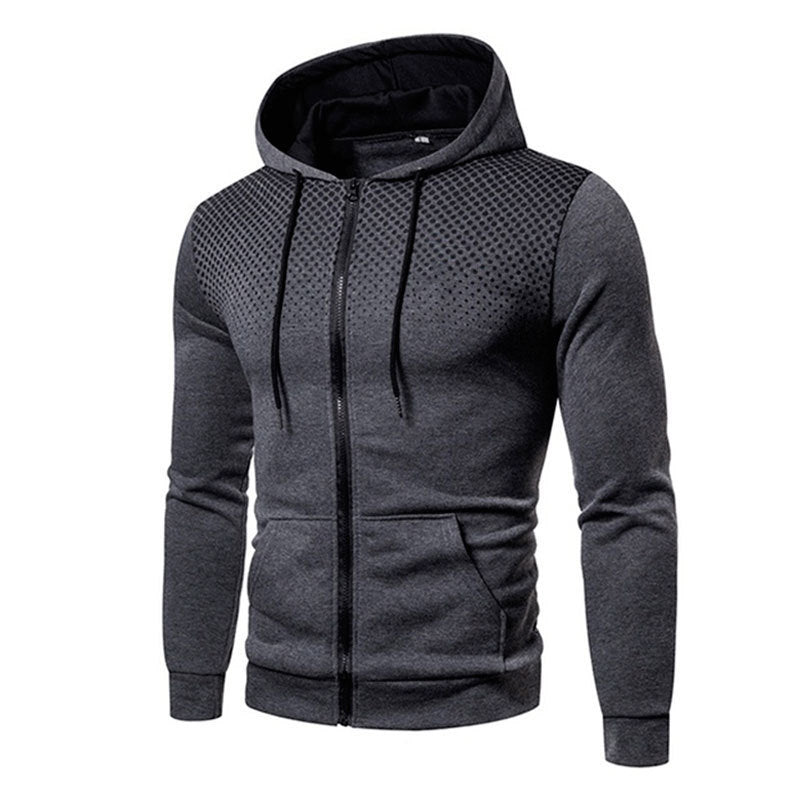 Men's sporty hoodie jacket with full zip and practical pockets Skorter