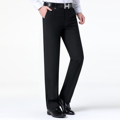 Men's elegant suit trousers with fine textured design Skorter