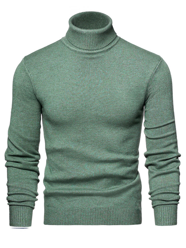 Men Timeless Turtleneck Sweater made of Soft Wool Skorter