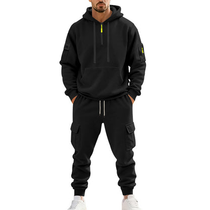 Men's Sporty Tracksuit with Functional Cargo Pockets Skorter