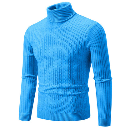 Men's turtleneck sweater with textured knit pattern Skorter