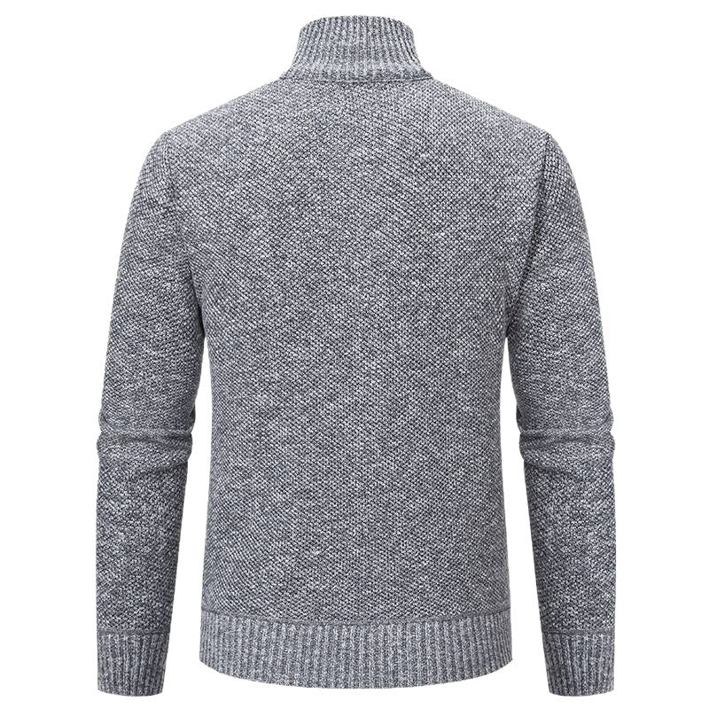 Men's stylish padded jacket with textured outer material and high collar Skorter