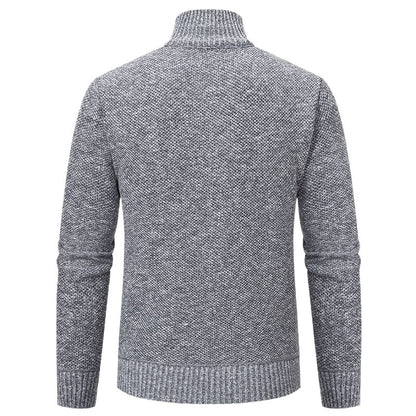 Men's stylish padded jacket with textured outer material and high collar Skorter