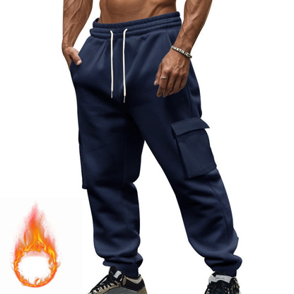 Men's cargo joggers with side pockets and elastic waistband Skorter