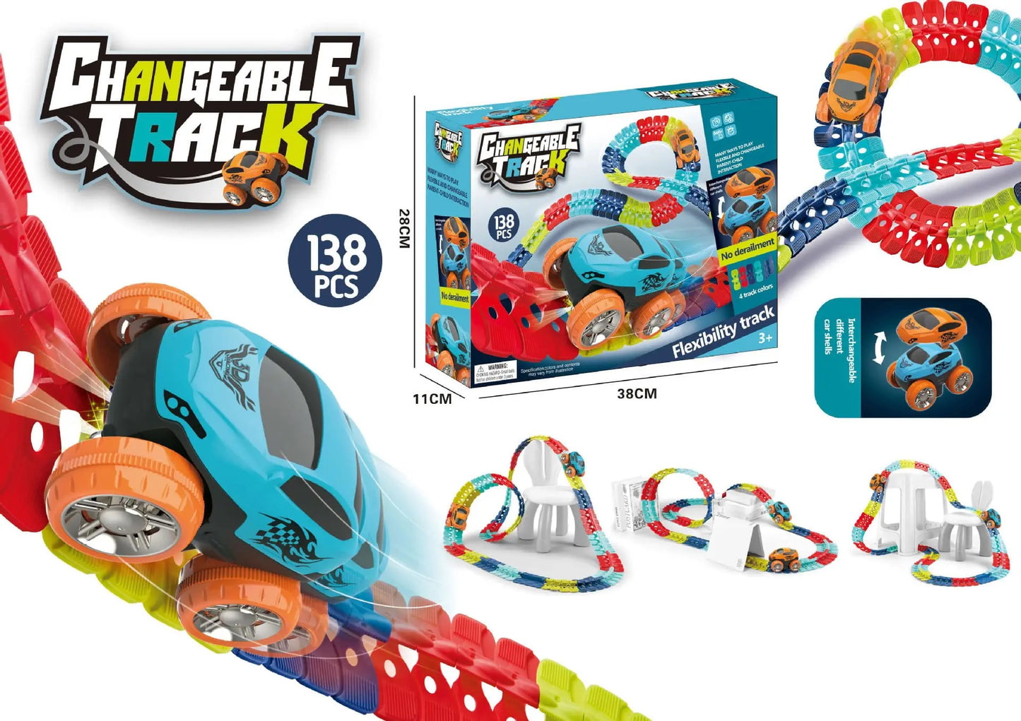 Skorter | Toys for 3 year old boys | Gotrack Anti-Gravity car track set