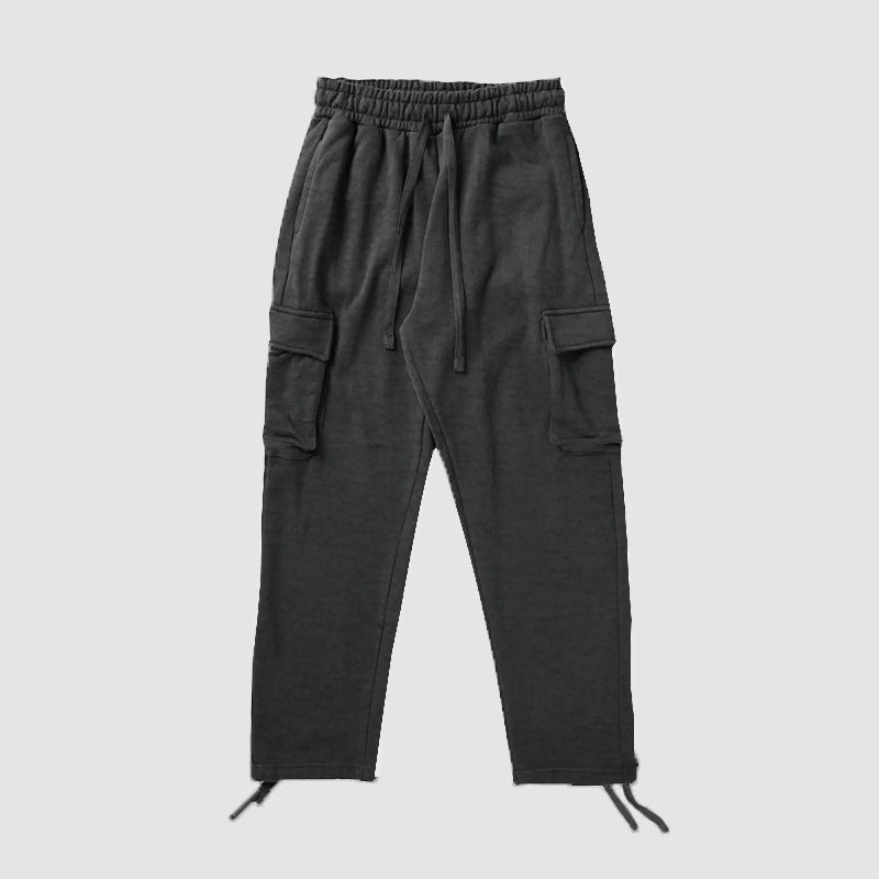 Men's cargo jogging pants with elastic waistband and practical side pockets Skorter