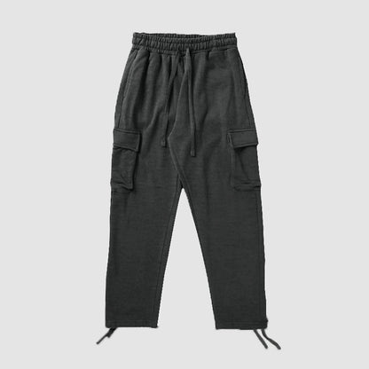 Men's cargo jogging pants with elastic waistband and practical side pockets Skorter