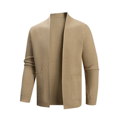 Men's cardigan with textured design and practical pockets Skorter