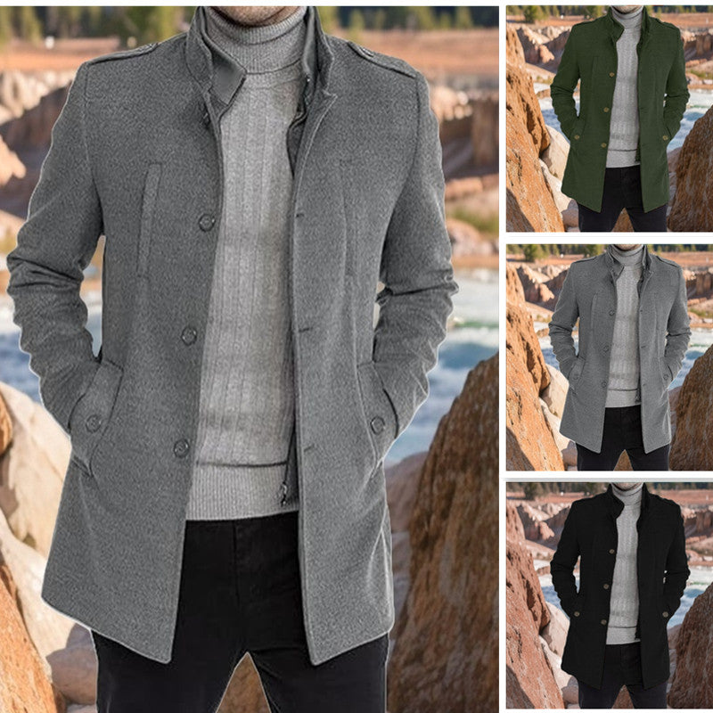 Men's stylish overcoat with practical pockets Skorter